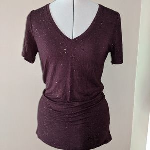 Women's Apt. 9 Essential Tee V-Neck XSmall Red Mar